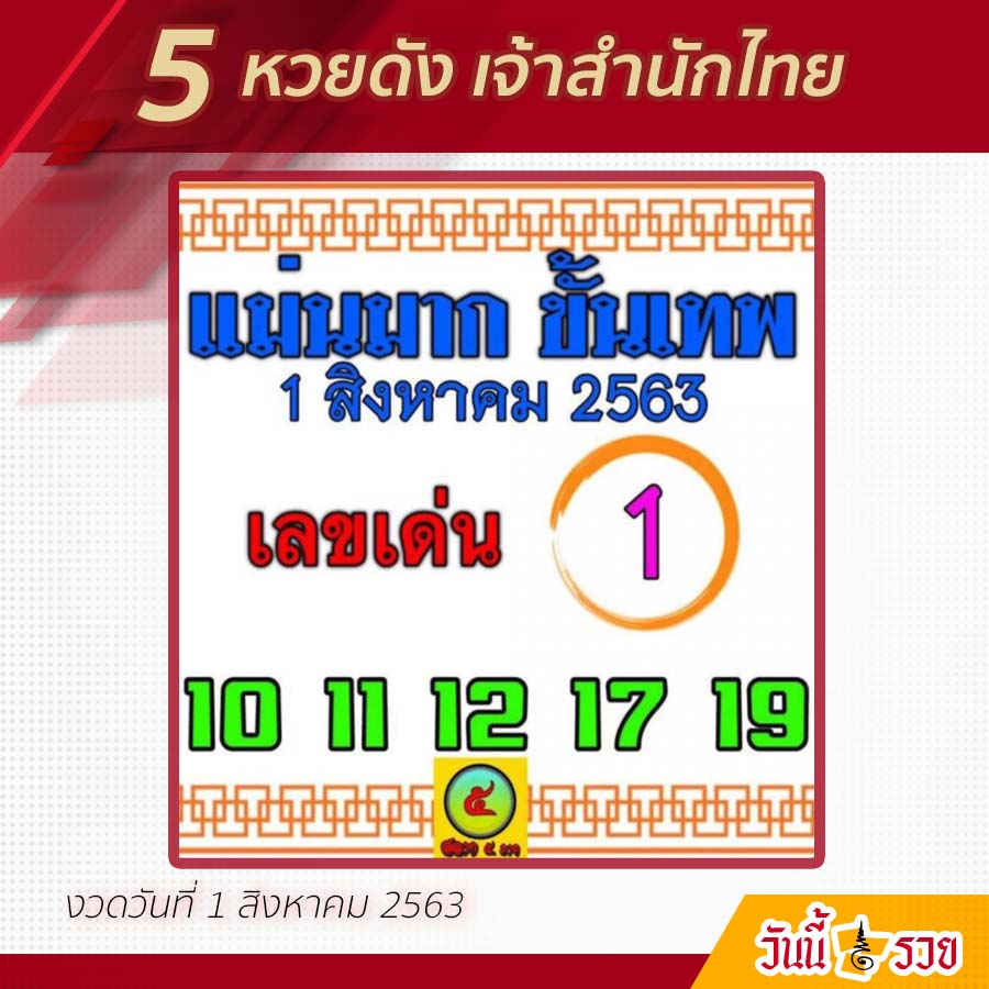 หวยขั้นเทพ